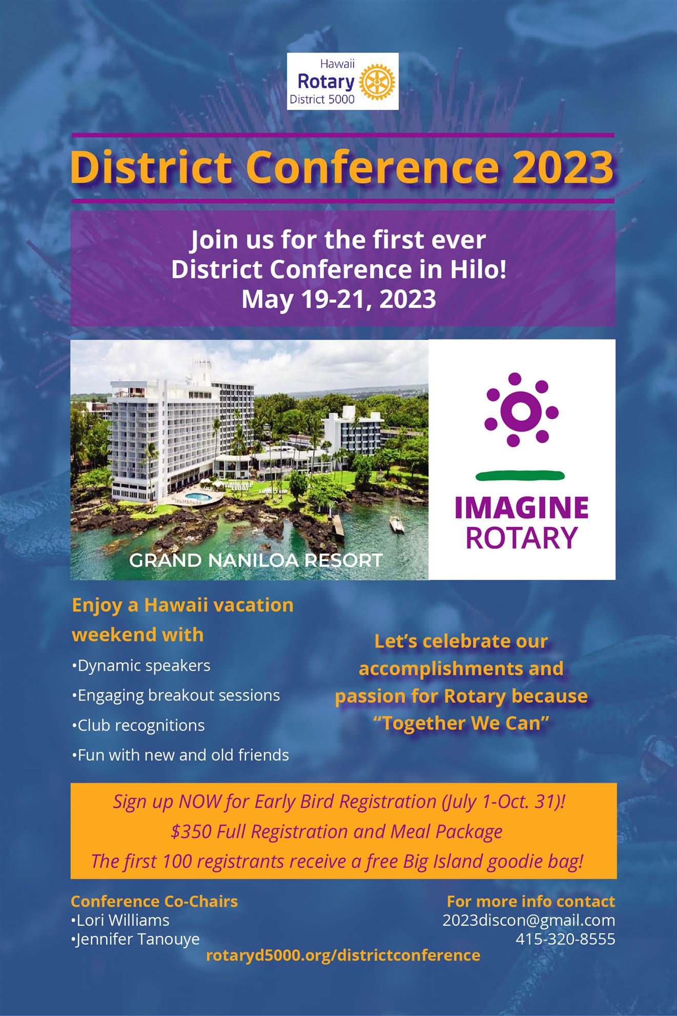 Are You Going? DISCON 2023 Hilo | Hawai'i Rotary District 5000 